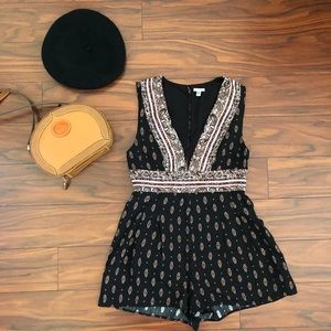 Urban Outfitters patterned romper